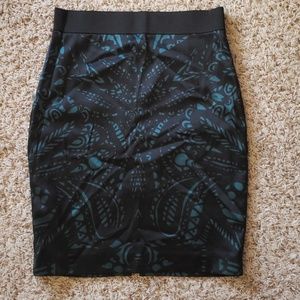 Express silky pencil skirt